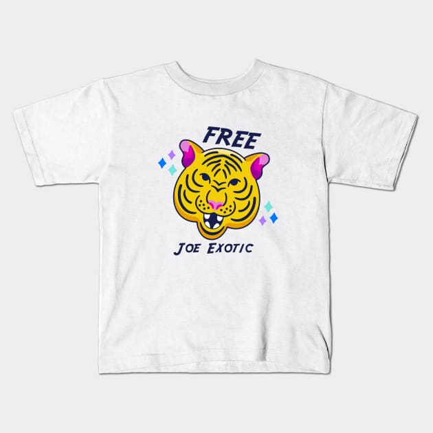 Fool Free Joe Exotic Shirt Kids T-Shirt by FoolDesign